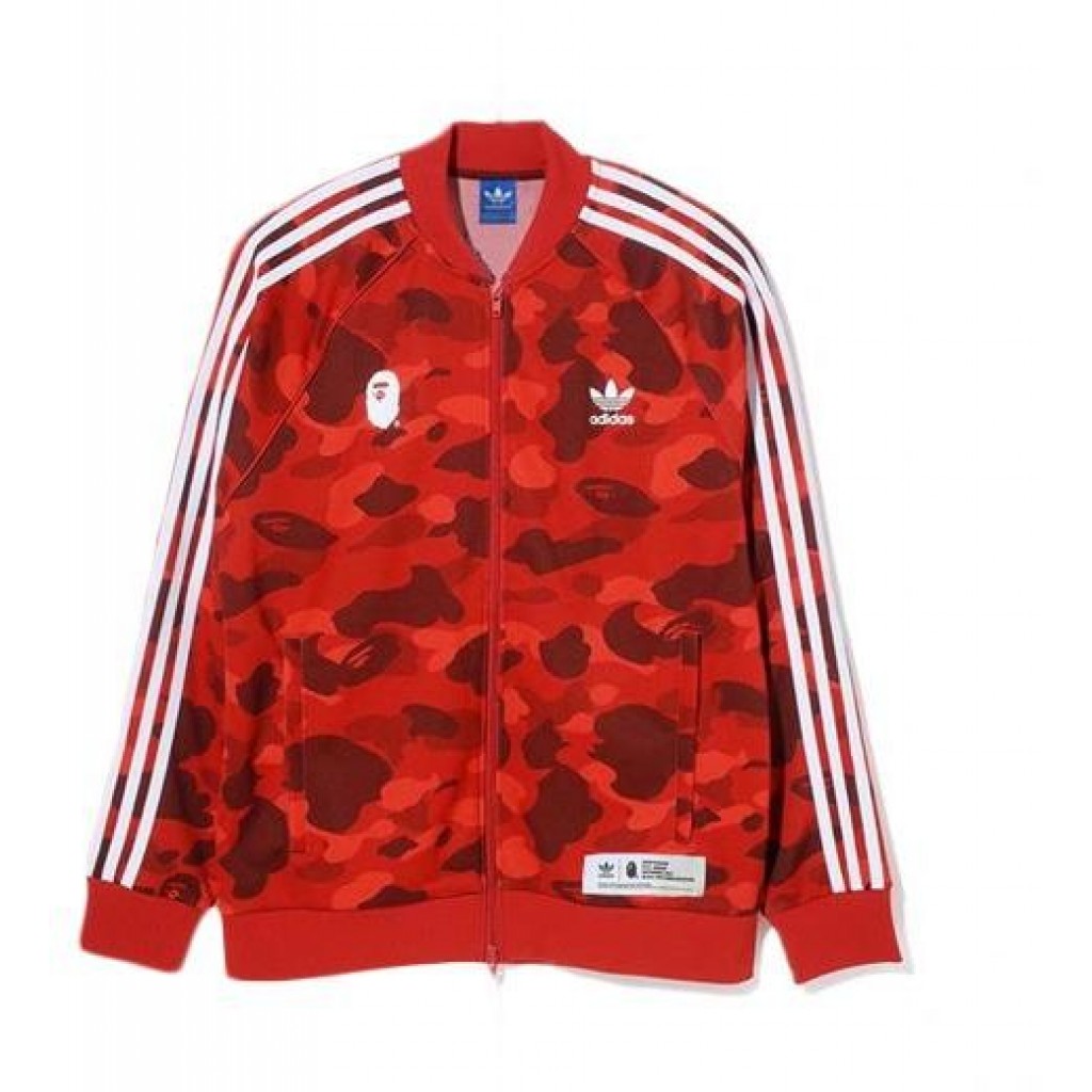 Bape x store adidas red